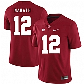 Alabama Crimson Tide 12 Joe Namath Red Nike College Football Jersey Dzhi,baseball caps,new era cap wholesale,wholesale hats